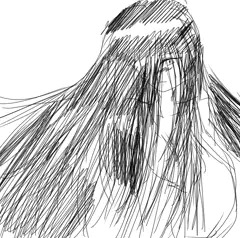 超ロングヘアの女の子