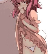 てゐちゃんの物陰たくし上げ