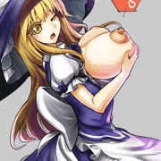 泥棒できないよう体が重くなる呪いをかけられた魔理沙ちゃん