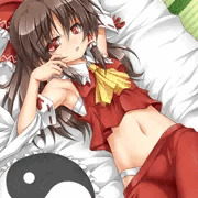 寝起き霊夢