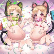 ミドリとモモイ（赤ちゃん）