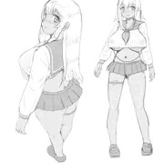 露出制服の褐色JK