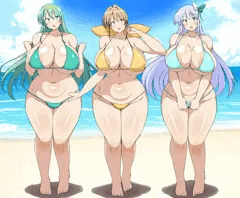 姉ちゃんズ水着(*'ω'*)
