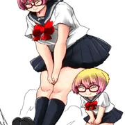 漫画とかでしか見ないブレーキをする女