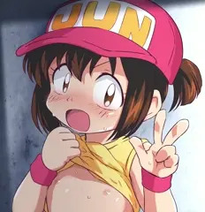 ※修正　物陰でちくびをRECされるJUNちゃん