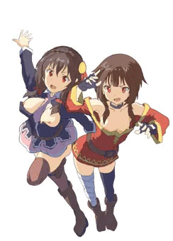 めぐみんとゆんゆんの乳首
