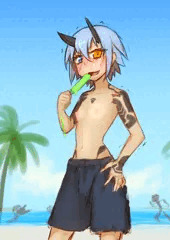 男水着チャレンジイオちゃん