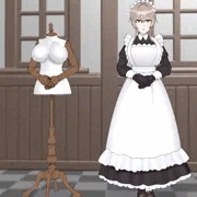 メイドfrn、脱衣、衣服標本