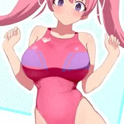 ピンク競泳