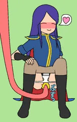 触手にアソコを突っ込まれている女性