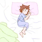 女の子が寝てるだけ……？