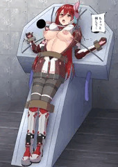【リクエスト】磔搾乳マシーン