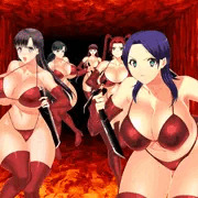 【女ザコ】容赦なく屠られたりする赤ビキニ美女軍団