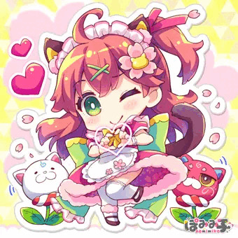 心臓の位置はココだにぇ！🌸