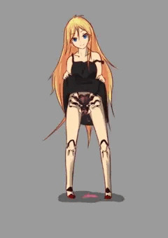 金髪女子と思った？残念！！サイボーグでした！！！！