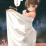 【ふたなり/オリジナル】透けバスタオル