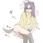 ゆるキャン△の各務原桜さん狼化transfur絵。