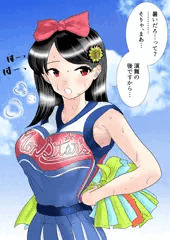 汗だく爆乳チアガール