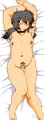 寝そべるぽっちゃり系男の娘