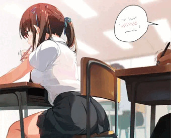 テスト中に意図しない妨害をしてくる女子
