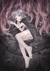 触手と女の子