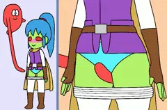 オバケと女性