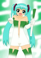 長ネギコスチュームミク