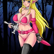 エルフの女戦士マッチョオークにオチンポ敗北_裏表紙