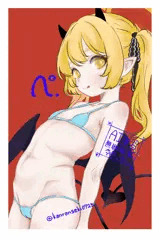 スケダチ購入されて嬉しくて描いたマイクロビキニ差分