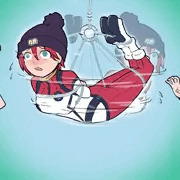 空間対応能力をつちかうべく、ちょっと風変わりな特訓に臨むマチュ ＋動かしました（GIF）