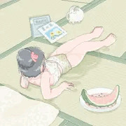 畳でお昼寝