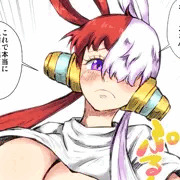 Tシャツ一枚でダンスの練習をするウタちゃん。