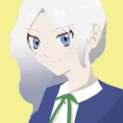 白髪　アシンメトリー