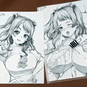 夜の落書き！花海咲季、姉パイぶっかけ