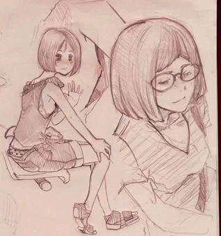 いつのもの様にデッサンとってたら、書いてるのに気がつかれて、事案の危機を感じるも、人違いか絵を書いてくれてることが嬉しかったのか手を降ってくれた、パフィーニップル晒す推定JS~JCの女の子