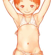 短髪ビキニ。