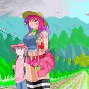 「おねえさんと森林鉄道」サンプルページ