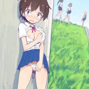露出通学路