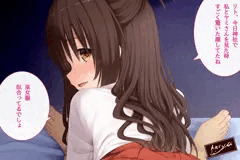 巫女服の美柑ちゃんと