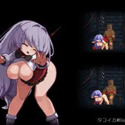 ゲーム風えっちドット動画！ ～牢獄に囚われた少女を壁に追い詰めて～