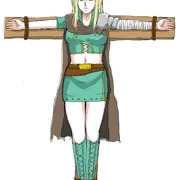 磔の荒野の女戦士