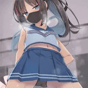 マスクでチアガールな女の子