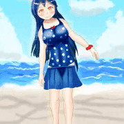 【艦これ差分】水着潮