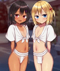 お祭りに来ていた二人の女の子