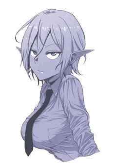 おすまし三白眼娘