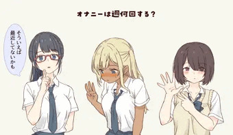 週何回自慰するか聞いてみた