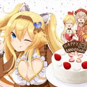 ミカエルさんwith四大天使のアニバーサリーケーキ(skeb)