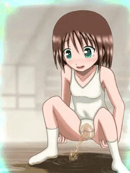 白スク水おしっこおもらし