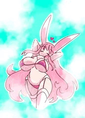 蒸れ蒸れお風呂兎娘ちゃん