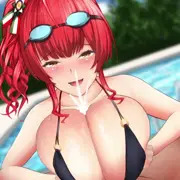 水着ザラに乳内射精